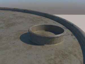 Barril de ferrugem de metal Modelo 3D