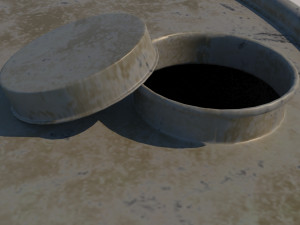 Metal Rust Barrel 3D Model