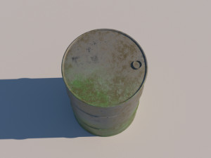 Metal Rust Barrel 3D Model