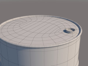 Metal Rust Barrel 3D Model
