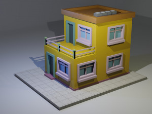 Low Poly Building 13 3D Model