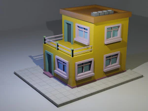 低聚13号楼 3D 模型