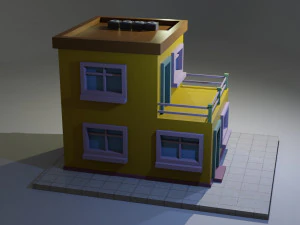 Low Poly Building 13 3D Model
