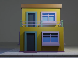 Low Poly Building 13 3D Model