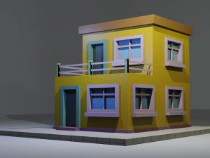 Low Poly Building 13 3D Model