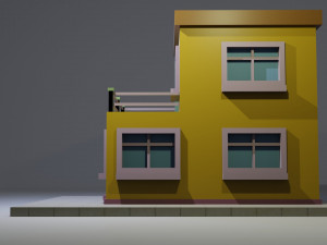Low Poly Building 13 Model 3D