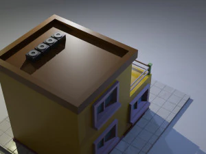 Low Poly Building 13 3D Model
