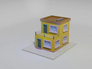 Low Poly Building 13 3D Model