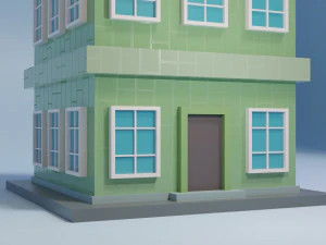 Low Poly Building 14 3D Model