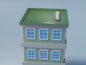 Low Poly Building 14 3D मॉडल