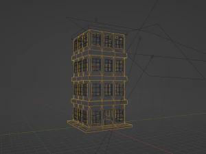 Low Poly Building 14 3D Model