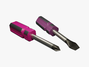 Screwdrivers 01 3D-Modell