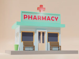 Low Poly Cartoon Building - 0068 3D Model
