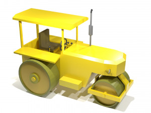 Old Road Roller - 0067 Modello 3D