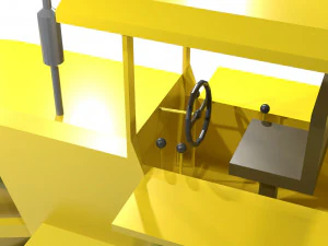 Old Road Roller - 0067 3D Model