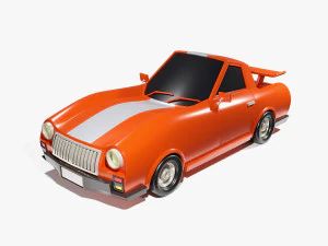 Low Poly Car 02 3D Model