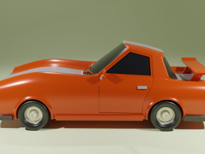 Low Poly Car 02 3D Model