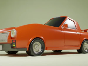 Low Poly Car 02 3D Model