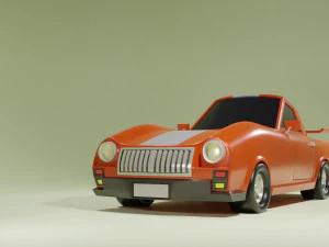 Low Poly Car 02 3D Model