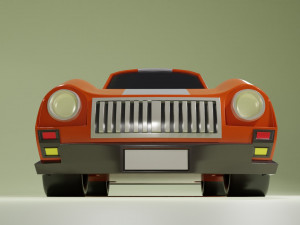 Low Poly Car 02 3D Model