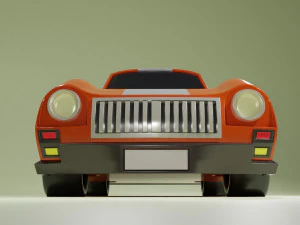 Low Poly Car 02 3D Model