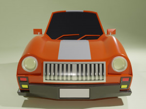 Low Poly Car 02 3D Model