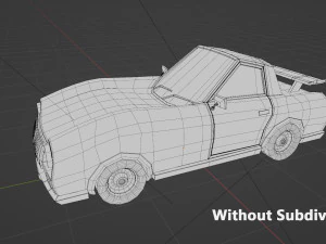 Low Poly Car 02 3D Model