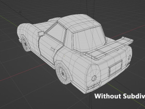 Low Poly Car 02 3D Model