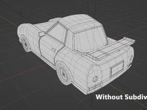Low Poly Car 02 3D Model