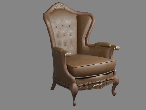 Poltrona vintage Modelo 3D