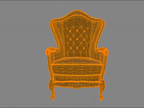 Vintage Armchair Modèle 3D