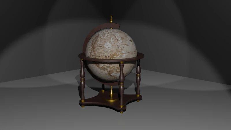 Globo vintage Modelo 3D .c4d .max .obj .3ds .fbx .stl .blend 