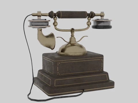 Vintage Telephone 3D Model