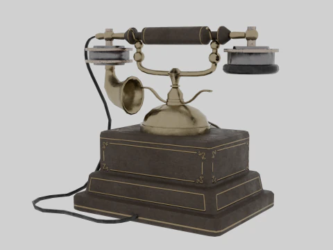 Vintage Telephone 3D Model