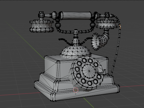 Vintage Telephone 3Dモデル
