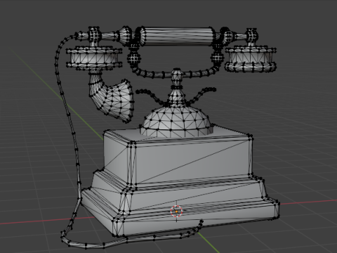 Vintage Telephone 3Dモデル