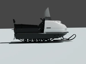 Snowmobile Buran 3D Model