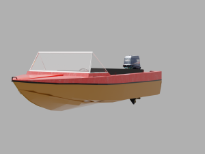 Motor boat Crimea 3D Model