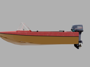 Motor boat Crimea 3D Model
