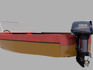Motor boat Crimea 3D Model