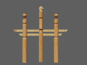 Yakut hitching post serge 3D Model