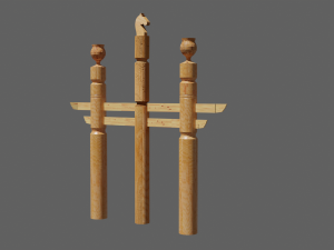 Yakut hitching post serge 3D Модель