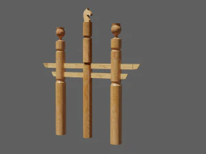 Yakut hitching post serge 3D Model