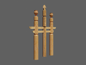 Yakut hitching post serge 3D Модель