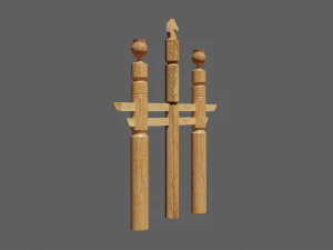 Yakut hitching post serge 3D Model