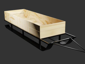 Traîneau de motoneige Modèle 3D