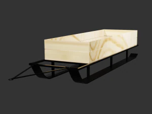 Snowmobile sled 3D Model