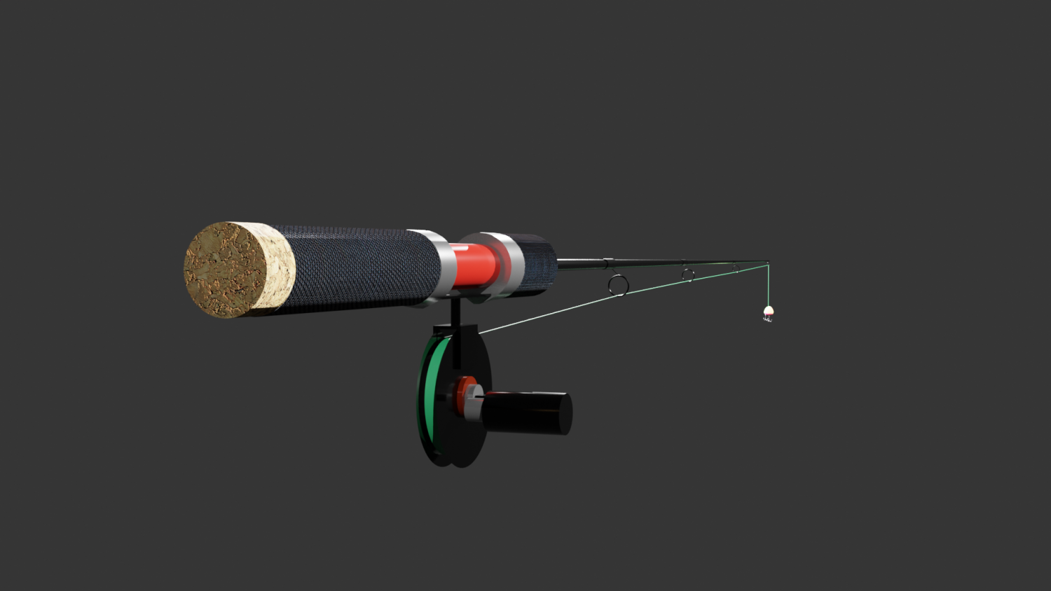 Fishing rod for winter fishing 3D Model in Other 3DExport