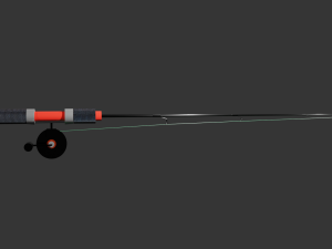 Fishing rod for winter fishing 3D-Modell