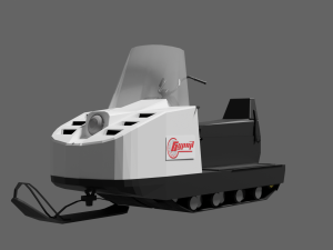 Snowmobile Buran A 3D Model